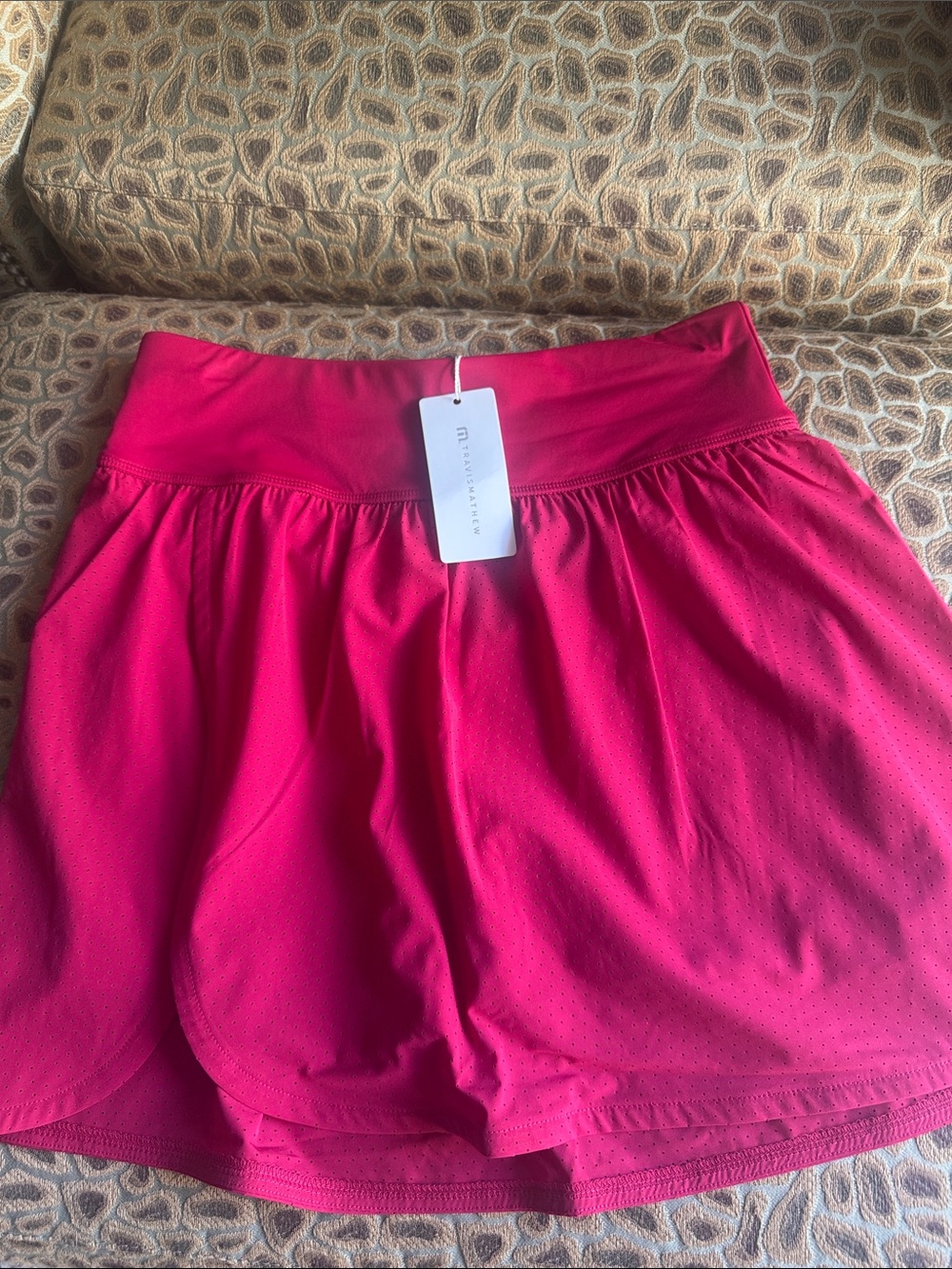 Travis Mathew Hot Pink Athletic Skort